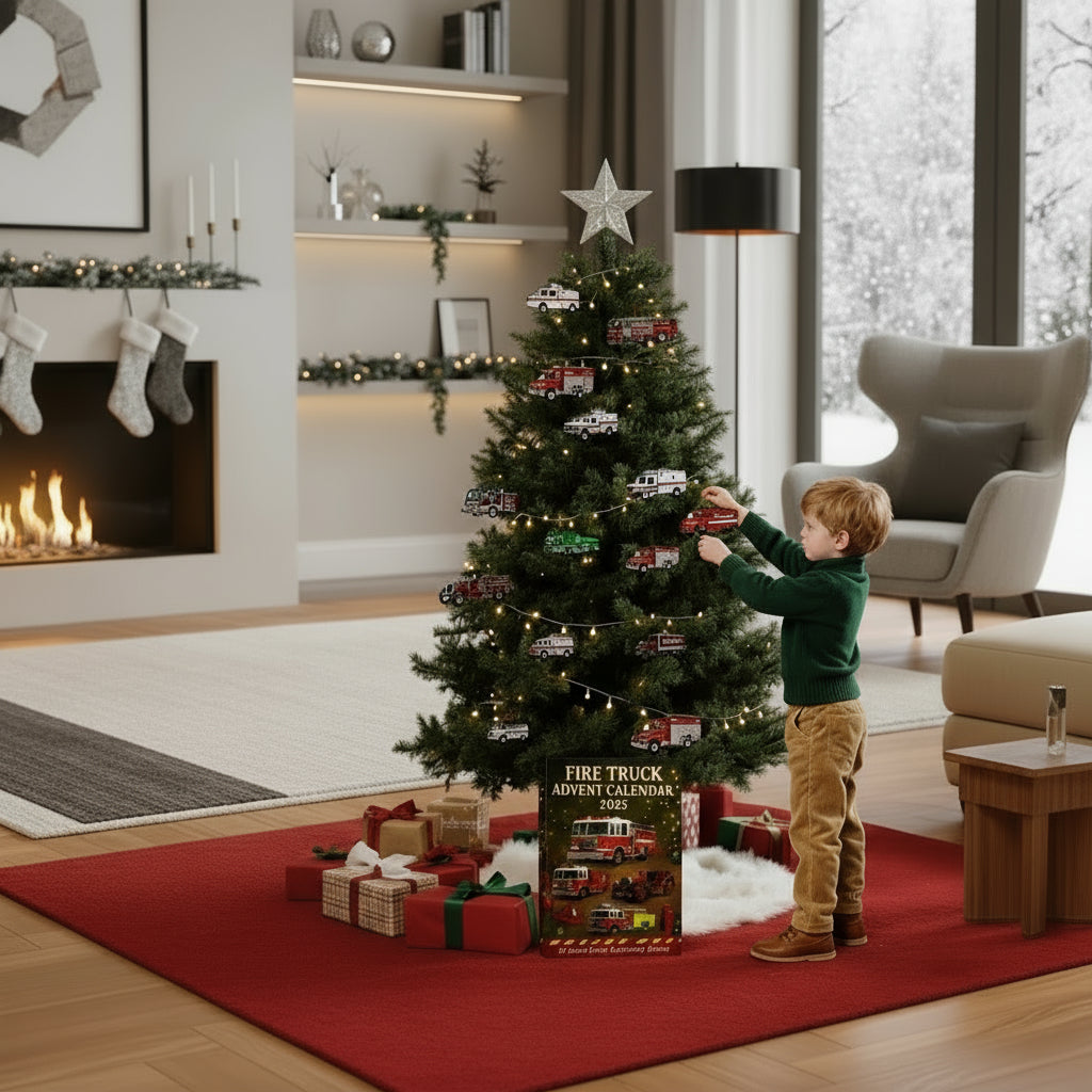 FIRECOUNT – 24-tägiger Feuerwehrauto-Adventskalender für Kinder zum Weihnachtscountdown 5
