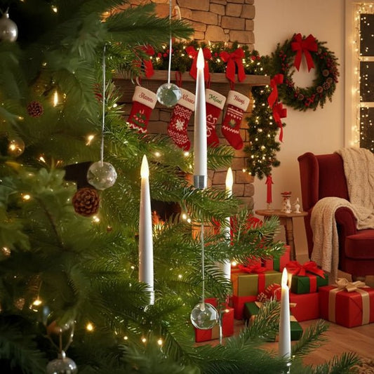 FIRFLICKER – LED-Kerzenset ohne Flamme für Weihnachtsbäume und Weihnachtsdekoration 0