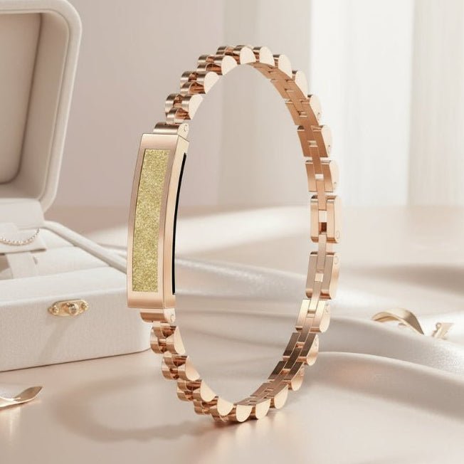 GLAMTRACK – Elegantes brazalete inteligente para damas con modos multi-deporte