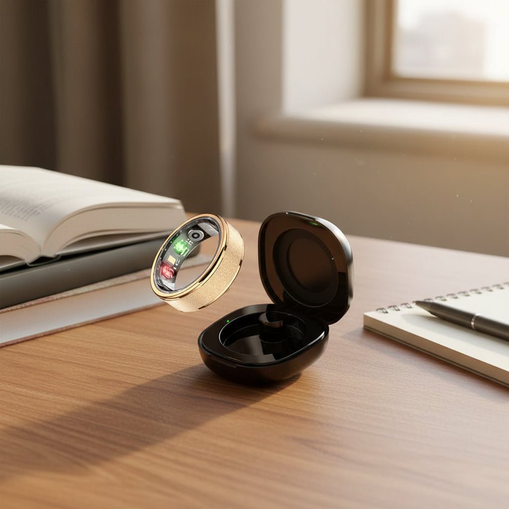 FITCIRCLE – Smartring mit Ladecase für Damen und Herren, Gesundheits-Tracking, 5 ATM wasserdicht 2