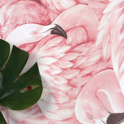 FLAMINGLOW – Tapetenrolle „Tropischer Flamingo“ für Mädchenzimmer, Zartrosa, 10 m x 52 cm 2