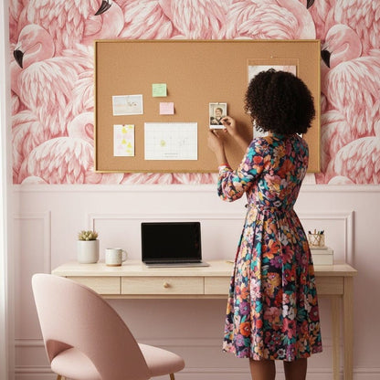 FLAMINGLOW – Tapetenrolle „Tropischer Flamingo“ für Mädchenzimmer, Zartrosa, 10 m x 52 cm 5