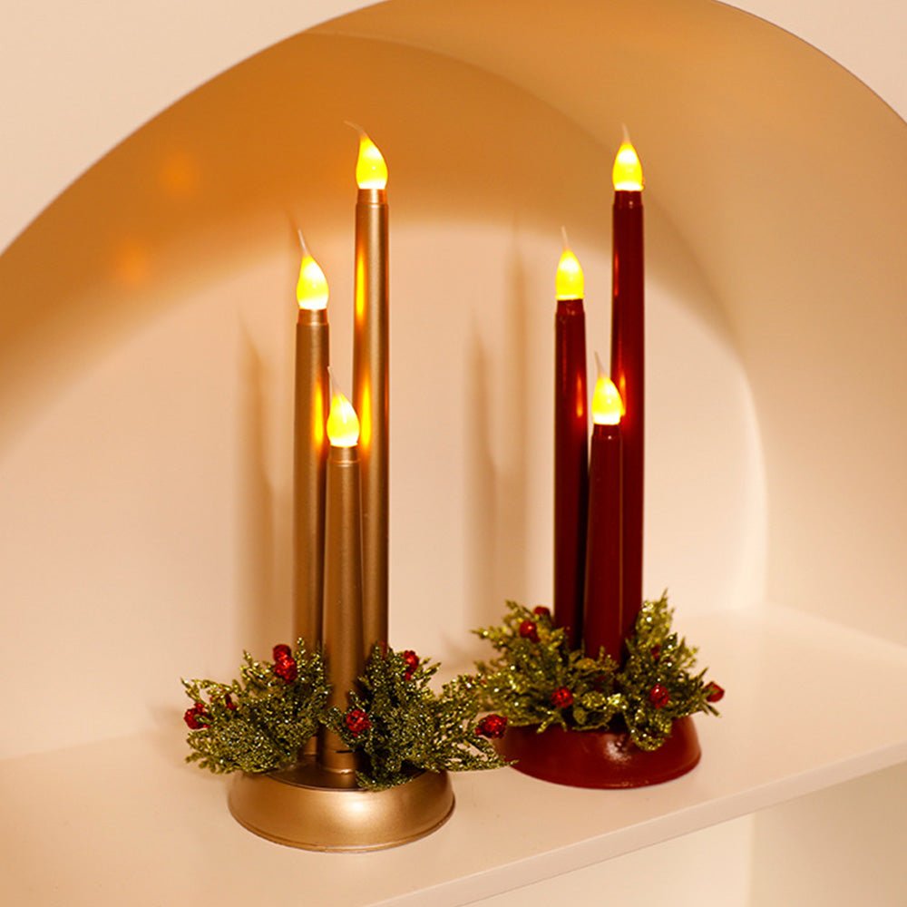 FLAMINIX – Flammenlose LED-Weihnachtskerzen mit realistischem Flackerlicht 6