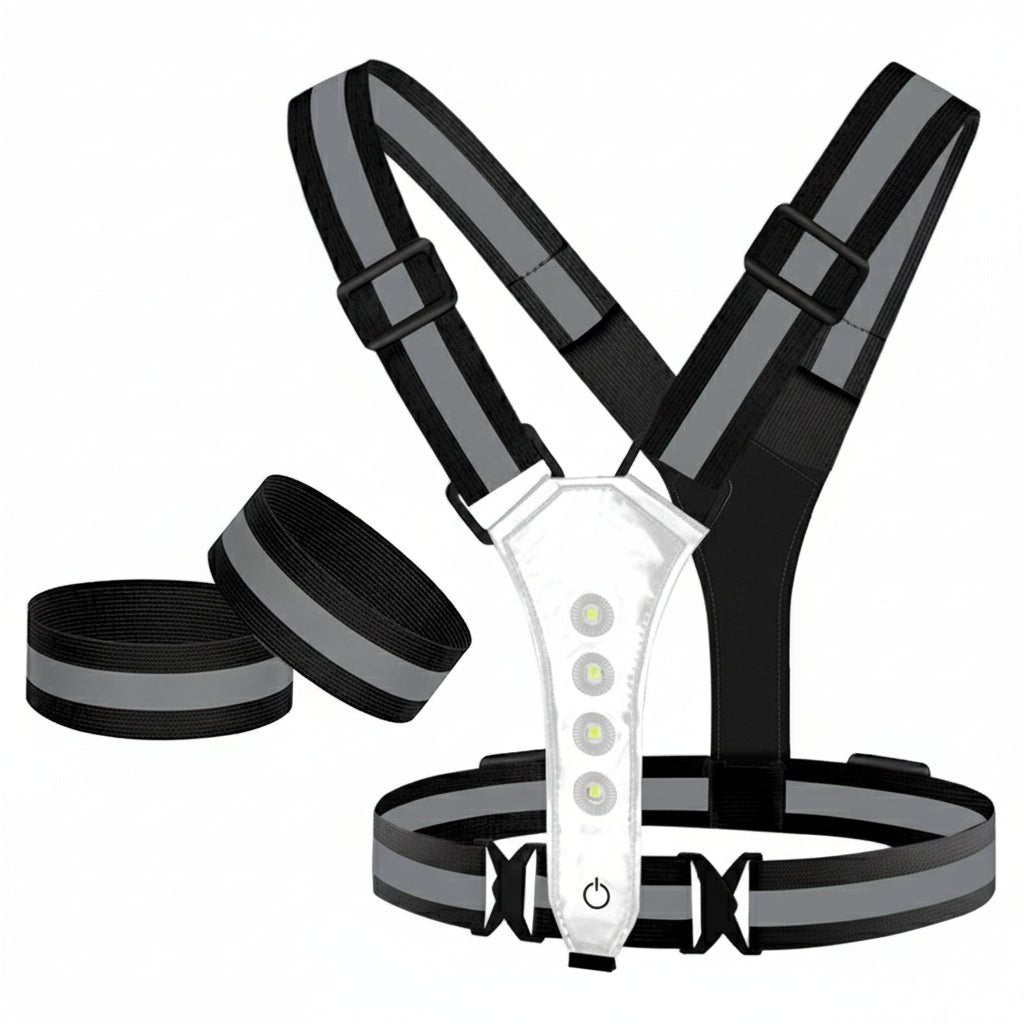 FLASHRUN – Hochsichtbare LED-Weste mit USB-wiederaufladbaren Leuchten 6