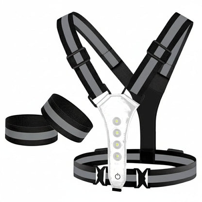 FLASHRUN – Hochsichtbare LED-Weste mit USB-wiederaufladbaren Leuchten 6