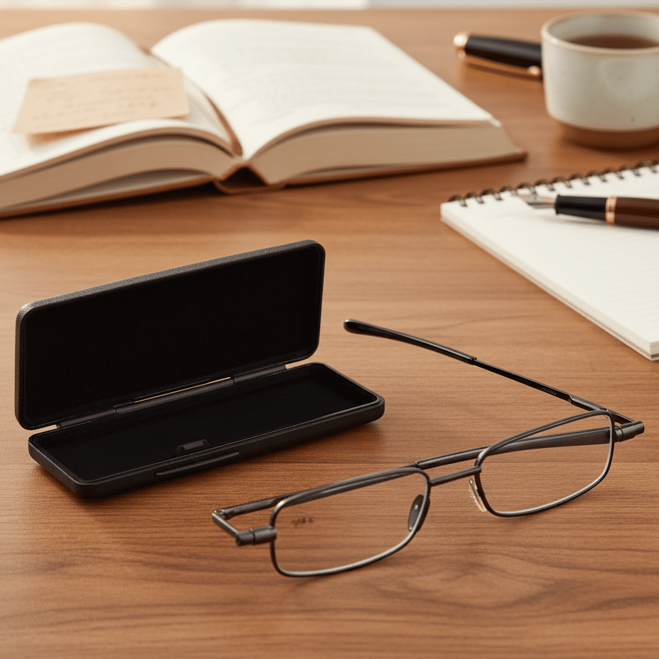 FLEXFOLD – Kompakte Faltlesebrille mit 90-Grad-Federgelenk 0