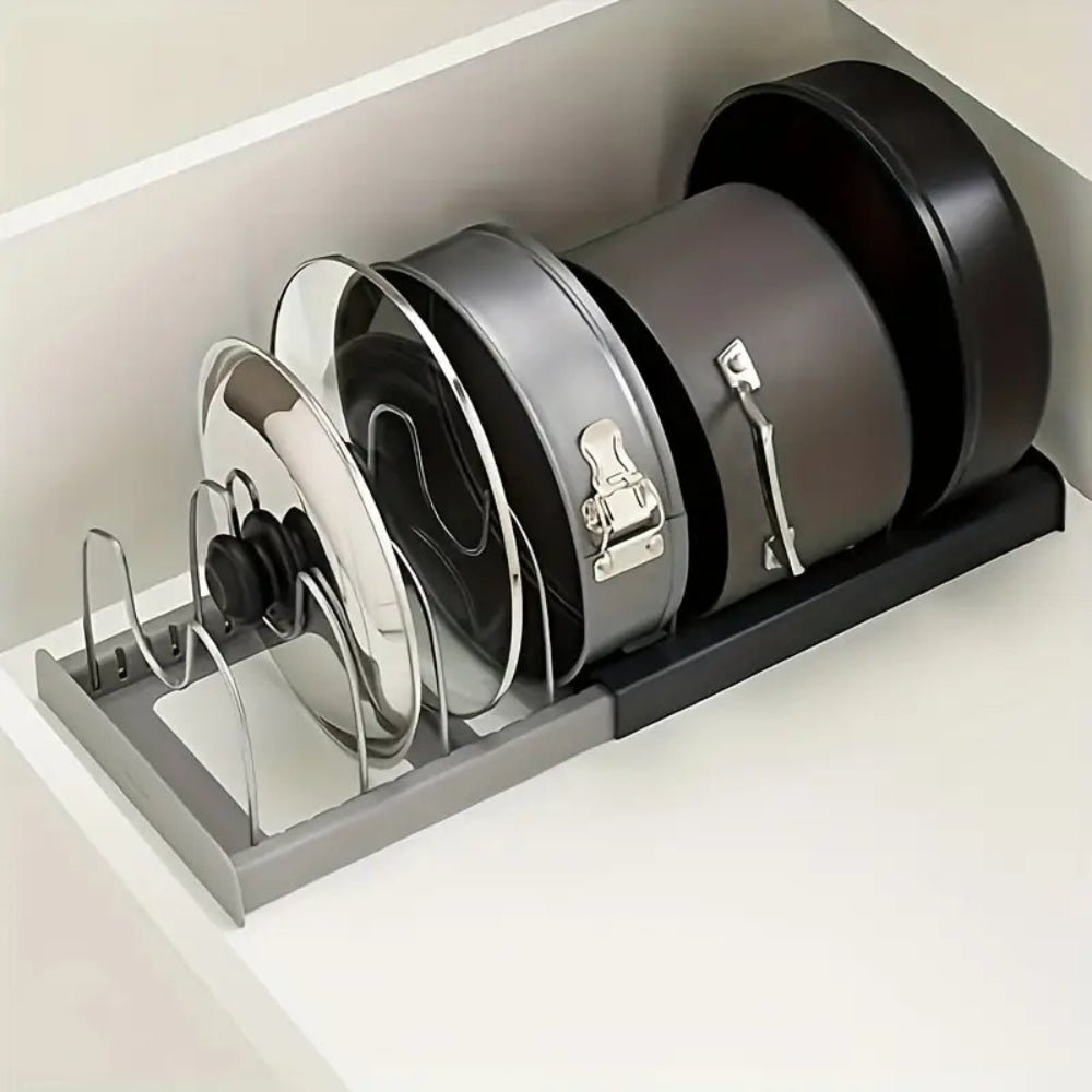 FLEXIRACK – Verstellbarer Küchenorganizer aus Metall mit rutschfester Unterseite 5