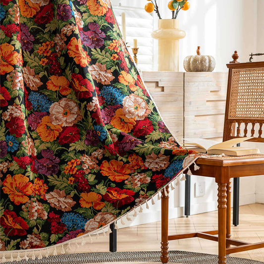 FLORÉNTA – Lichtundurchlässiger Vorhang im Landhausstil für Wohn- und Schlafzimmer 0