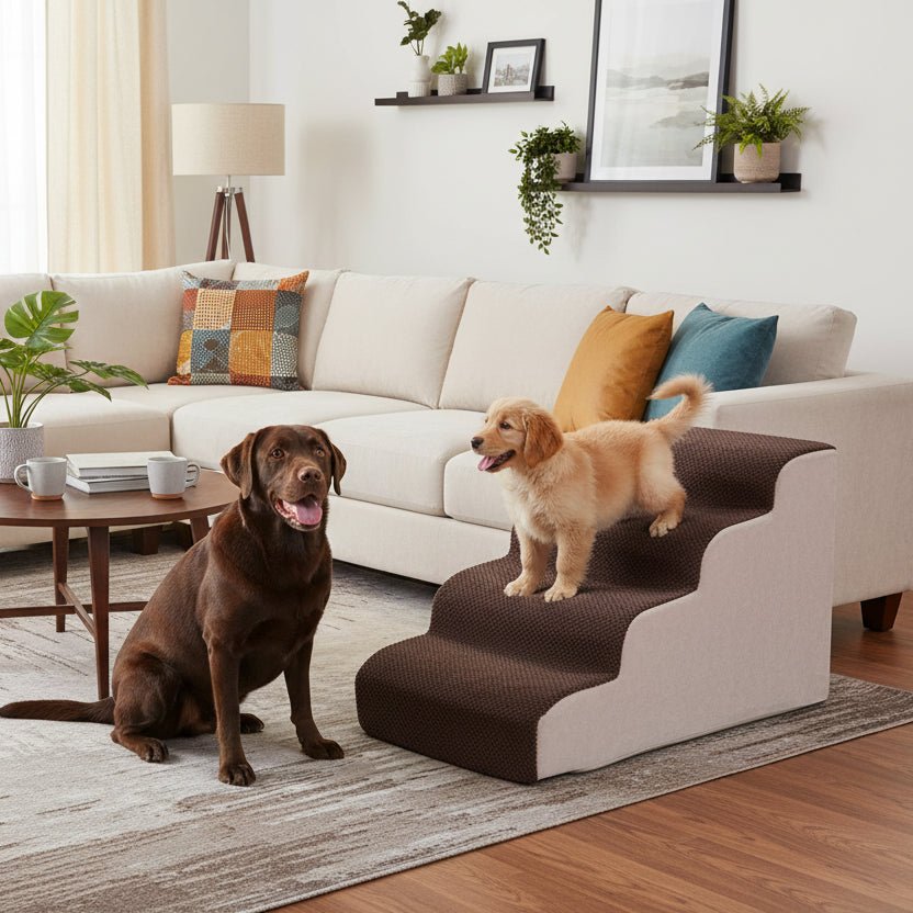 FOAMWAY – Hochdichte Schaumstoff-Hundetreppe mit rutschfester Unterseite 1