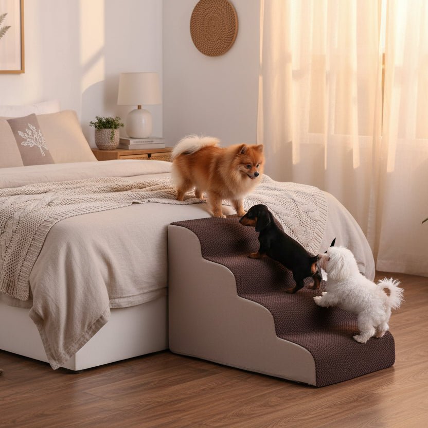 FOAMWAY – Hochdichte Schaumstoff-Hundetreppe mit rutschfester Unterseite 2