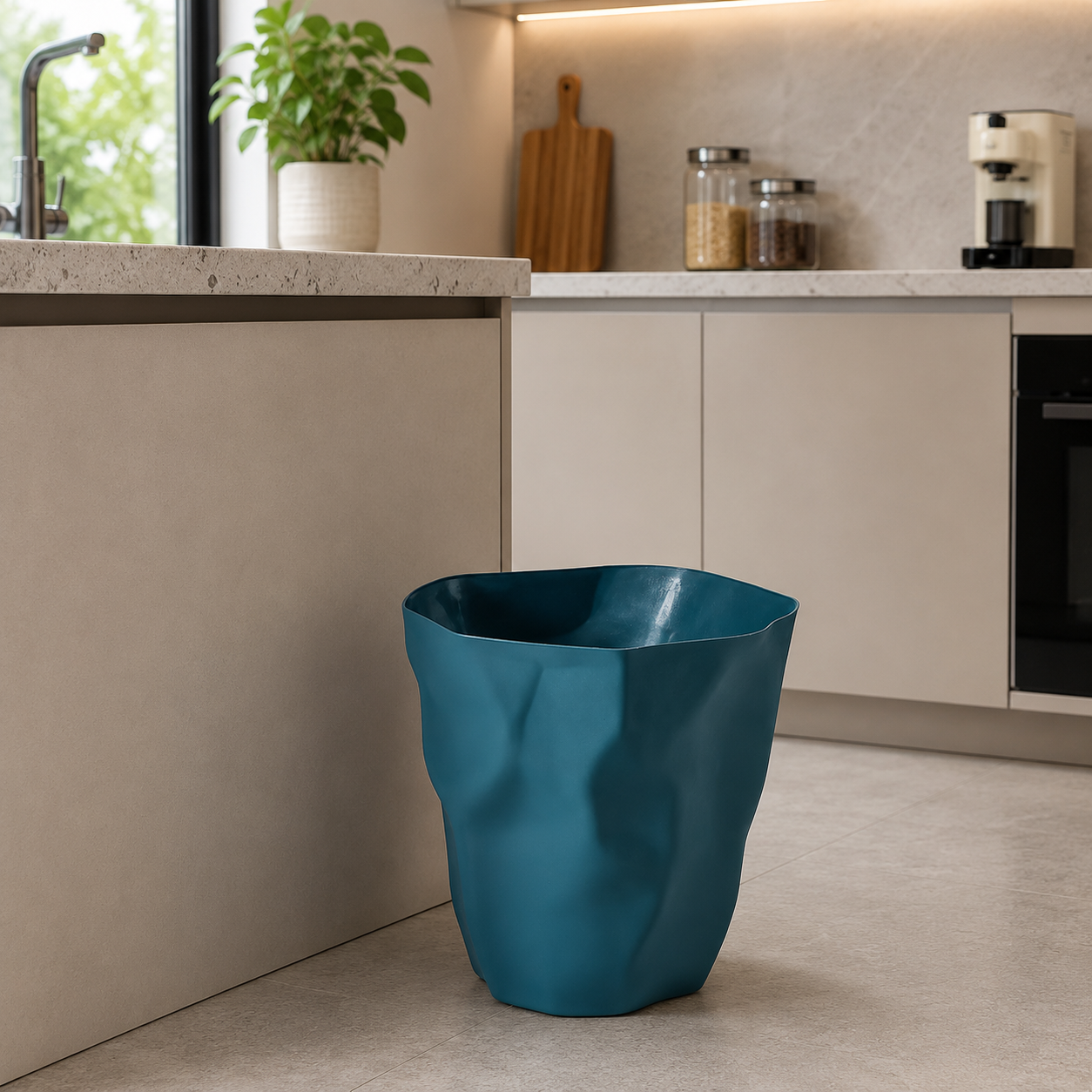 FORMAFLOW – Cubo de basura minimalista con silueta distintiva