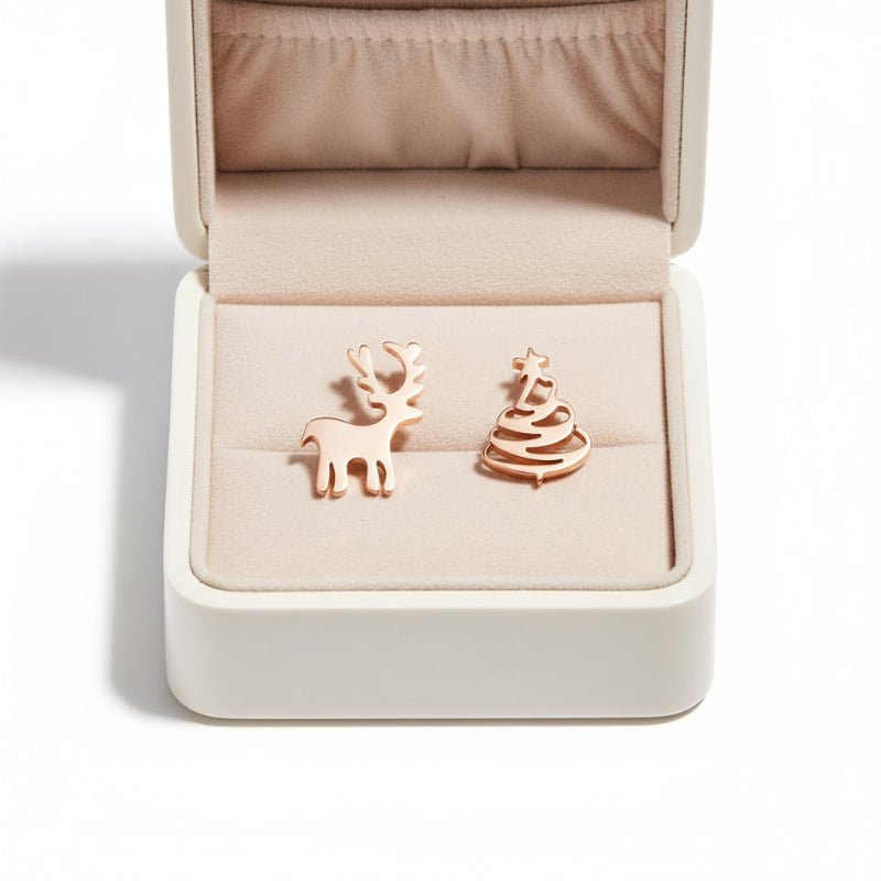 FROSTSPARK – Elegante 925 Silber Weihnachtsohrstecker mit festlichem Glanz 3