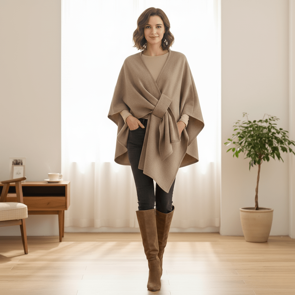 FROSTVEIL SHAWL COAT – Schicke Schutzschicht mit elegantem Fall 1