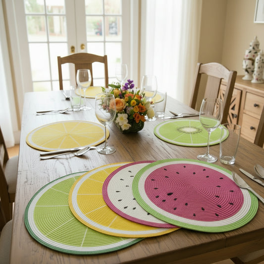 FRUITFEAST – Tischset mit Obstmotiven für eine farbenfrohe Tischdekoration 1