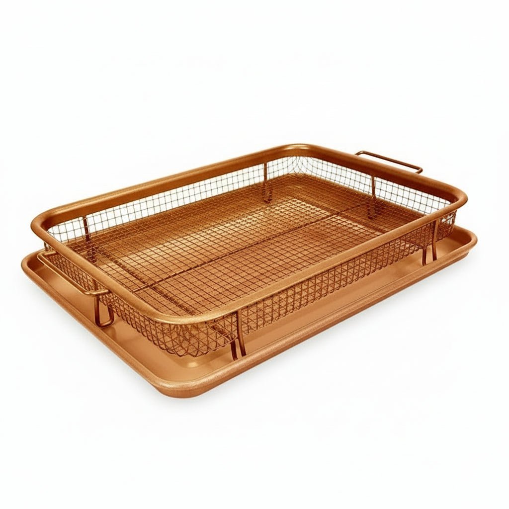 FRYGRID – Antihaft-Einsatz für Heißluftfritteusen mit stapelbarem, erhöhtem Rost 8