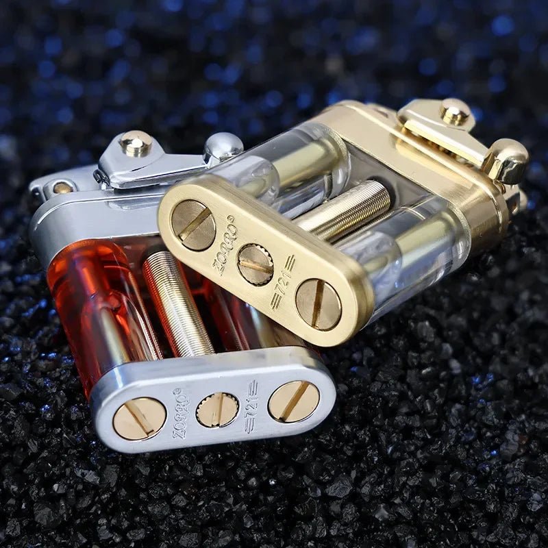 FUELCLEAR – Mehrstoff-Petroleumfeuerzeug mit transparentem Design für Outdoor-Abenteuer 5