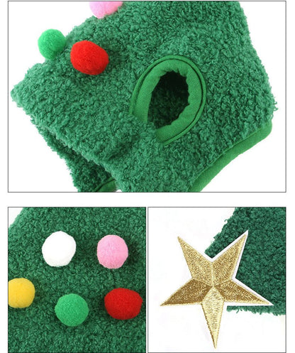 FURFEST – Weiche Weihnachtsmütze mit goldenem Rand für Hunde & Katzen 4