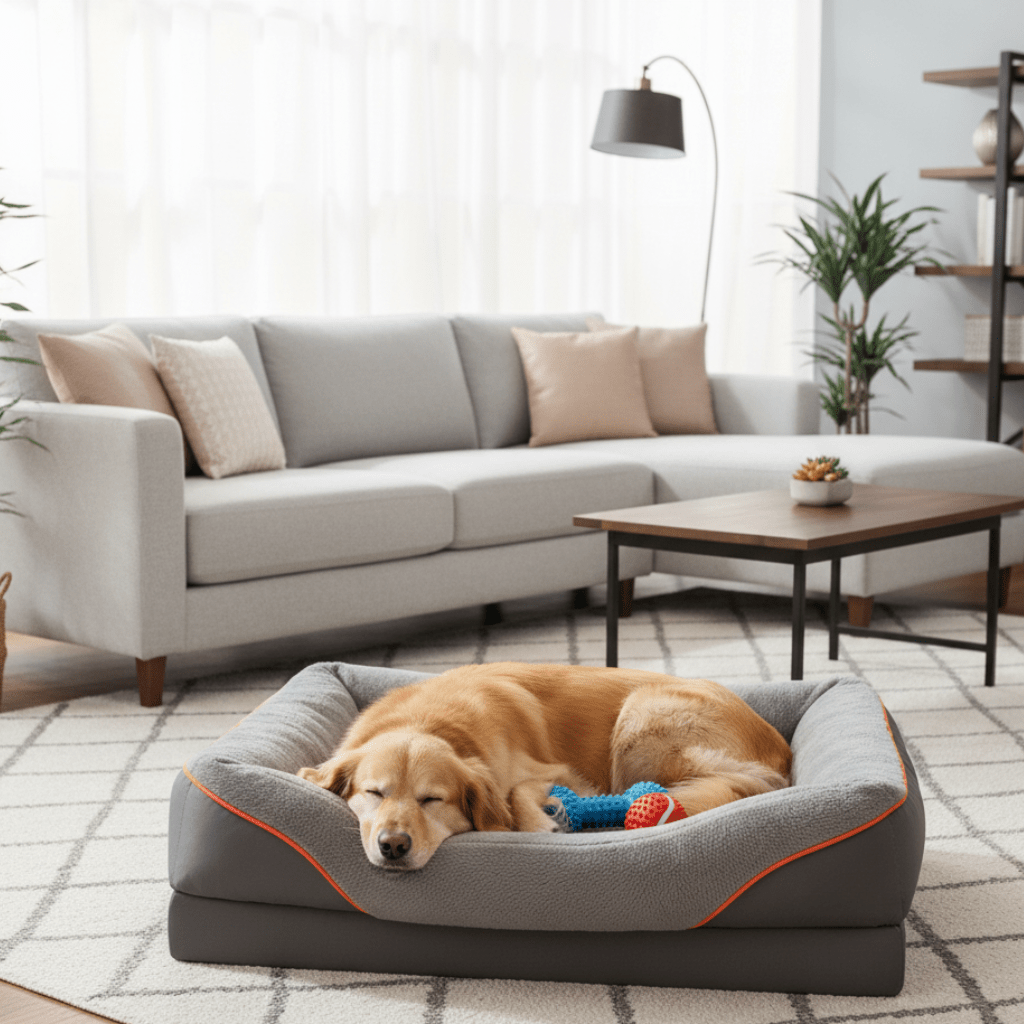 FURPAL – Premium-orthopädisches Hundebett – Jumbo-Schaumstoffbasis 0