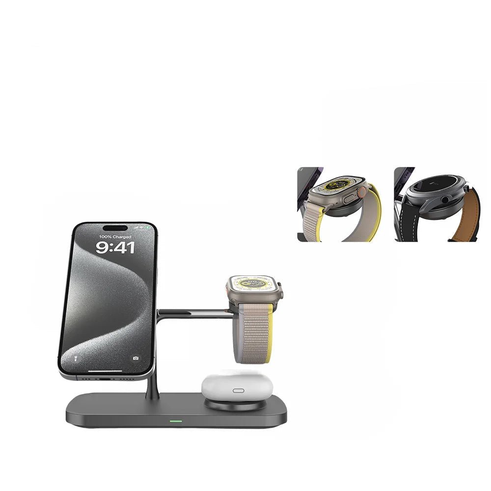 FUSIONCHARGE – 3-in-1 Kabellose Ladestation für iPhone, Apple Watch & AirPods 9