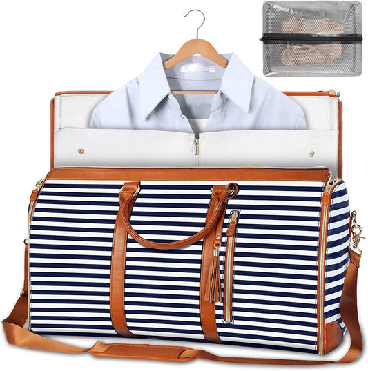 GARMENTGO Travel Bag - Foldable garment bag made of PU leather for crease-free travelling in style