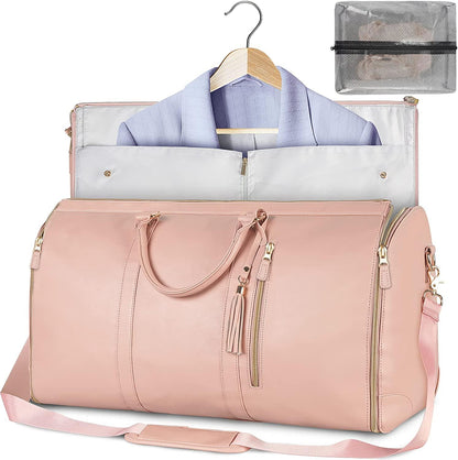 GARMENTGO Travel Bag - Foldable garment bag made of PU leather for crease-free travelling in style