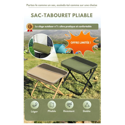 2-in-1 chair bag - waterproof folding chair & rucksack for outdoor adventures