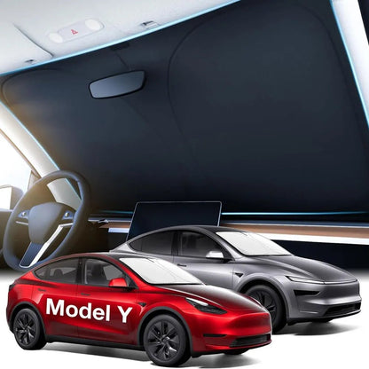 Faltbarer Sonnenschirm Für Tesla Model Y/3 - Hitzeschutz Mit 200D Oxford-Stoff 0