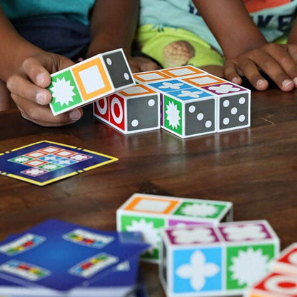 MINDMATCH – 60 Karten Muster-Matching-Spiel mit 20 bunten Blöcken für Kinder & Familien