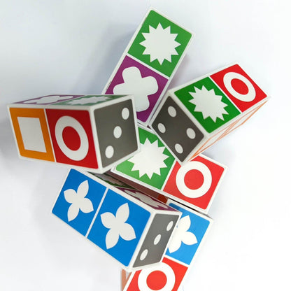 MINDMATCH – 60 Karten Muster-Matching-Spiel mit 20 bunten Blöcken für Kinder & Familien