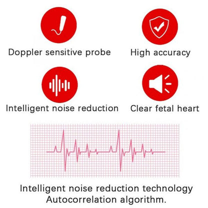 FetoPulse Doppler – Draagbare hartslagmonitor met LCD-scherm vanaf de 12e zwangerschapsweek