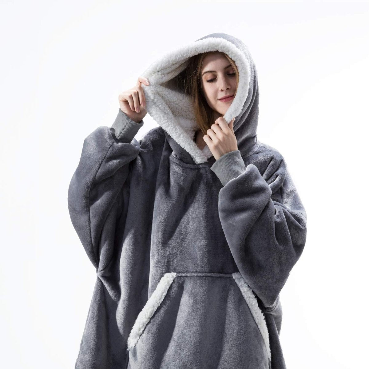 SNUGGOVA – Sweat à capuche en polaire couverture pour un confort ultime