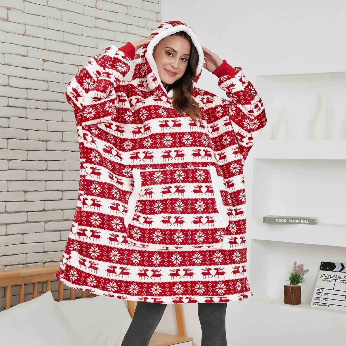 SNUGGOVA – Sweat à capuche en polaire couverture pour un confort ultime
