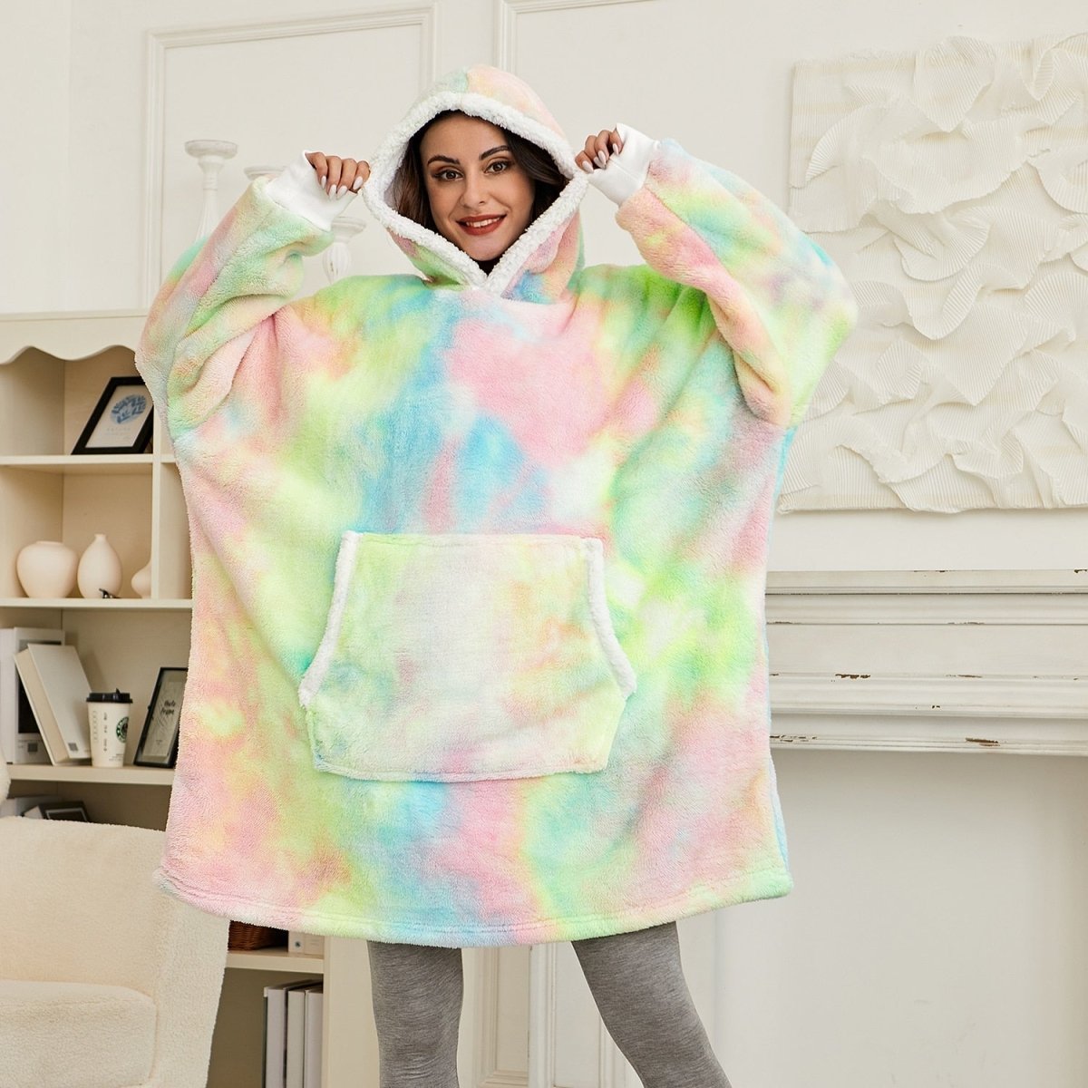 SNUGGOVA – Sweat à capuche en polaire couverture pour un confort ultime