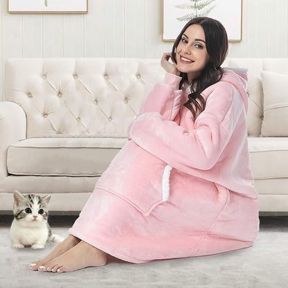 SNUGGOVA – Sweat à capuche en polaire couverture pour un confort ultime