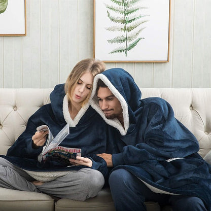 SNUGGOVA – Sweat à capuche en polaire couverture pour un confort ultime