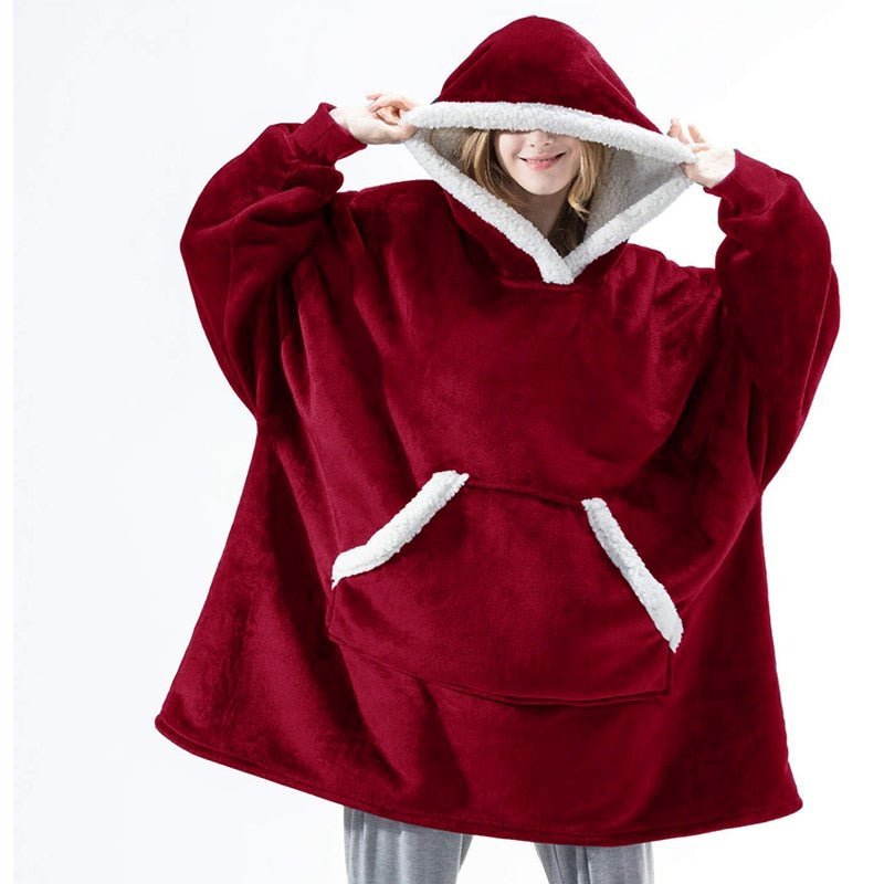 SNUGGOVA – Sweat à capuche en polaire couverture pour un confort ultime