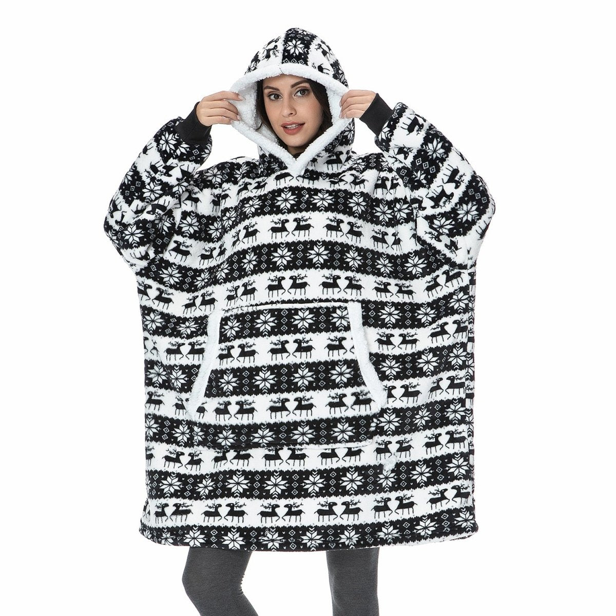 SNUGGOVA – Sweat à capuche en polaire couverture pour un confort ultime