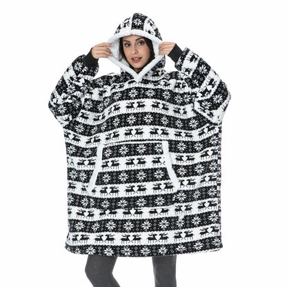 SNUGGOVA – Sweat à capuche en polaire couverture pour un confort ultime