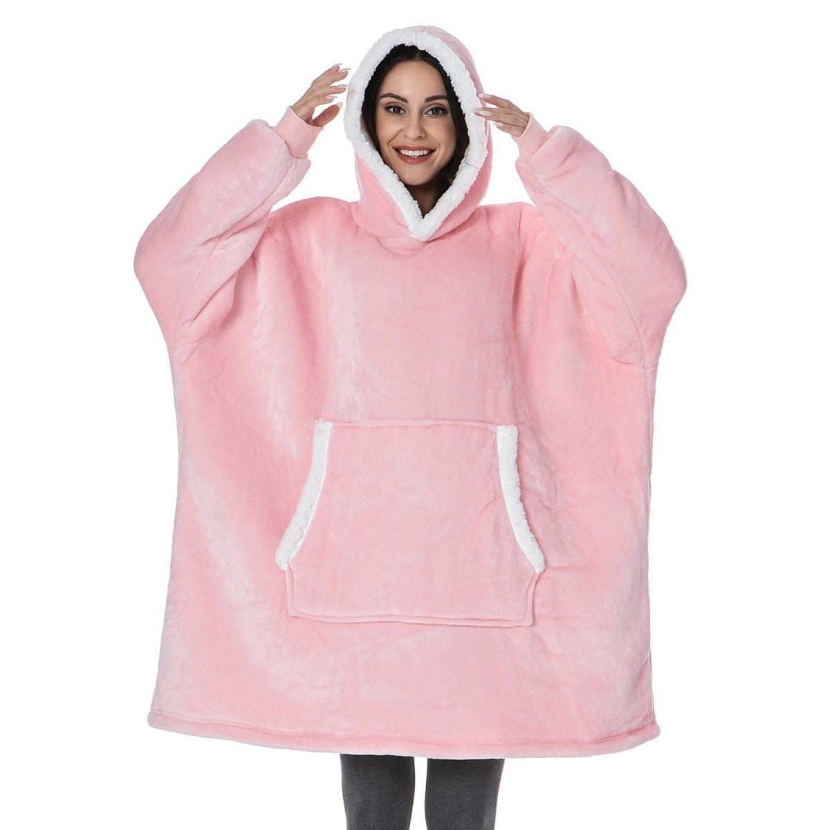 SNUGGOVA – Sweat à capuche en polaire couverture pour un confort ultime
