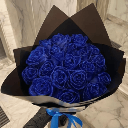 Fleurion Forever Bloom Rose | Echte konservierte Glitzerrose für romantische Geschenke und Heimdekoration 0