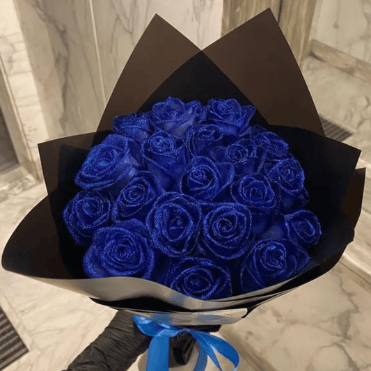 Fleurion Forever Bloom Rose | Echte konservierte Glitzerrose für romantische Geschenke und Heimdekoration 0