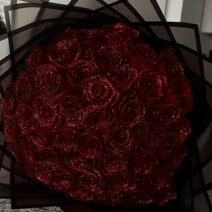 Fleurion Forever Bloom Rose | Echte konservierte Glitzerrose für romantische Geschenke und Heimdekoration 1