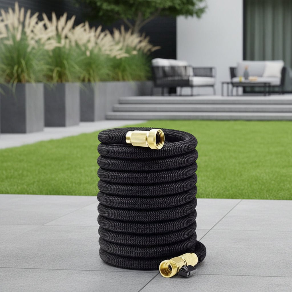 Flexibler Gartenschlauch 30m - Erweiterbar, Leicht & Robust, Ideal für Garten und Auto 0