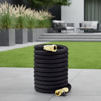Flexibler Gartenschlauch 30m - Erweiterbar, Leicht & Robust, Ideal für Garten und Auto 0