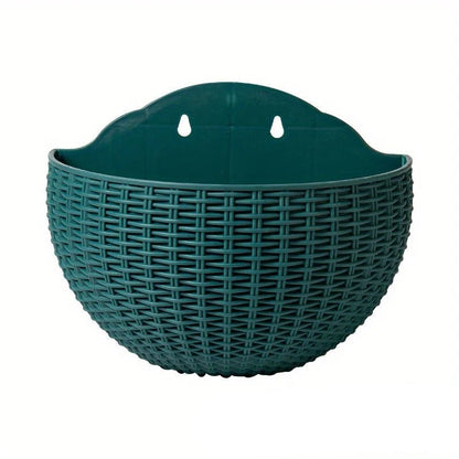 Florava - Wandpflanzgefäß Rattan-Stil mit Intelligentem Wassermanagement, 21x16,5x9,5 cm, 10 Farben 13