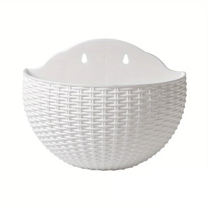 Florava - Wandpflanzgefäß Rattan-Stil mit Intelligentem Wassermanagement, 21x16,5x9,5 cm, 10 Farben 14