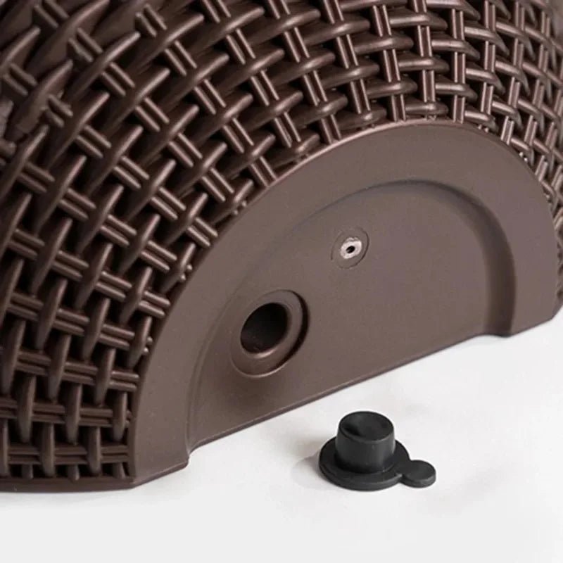 Florava - Wandpflanzgefäß Rattan-Stil mit Intelligentem Wassermanagement, 21x16,5x9,5 cm, 10 Farben 2