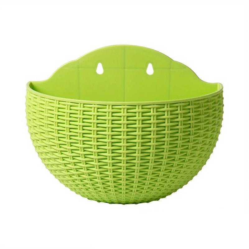Florava - Wandpflanzgefäß Rattan-Stil mit Intelligentem Wassermanagement, 21x16,5x9,5 cm, 10 Farben 9