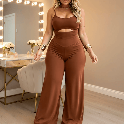 Florenza - Ärmelloser Jumpsuit Damen Elegant mit Verstellbarem Rückenschnürung für Hochzeit und Festliche Anlässe 11