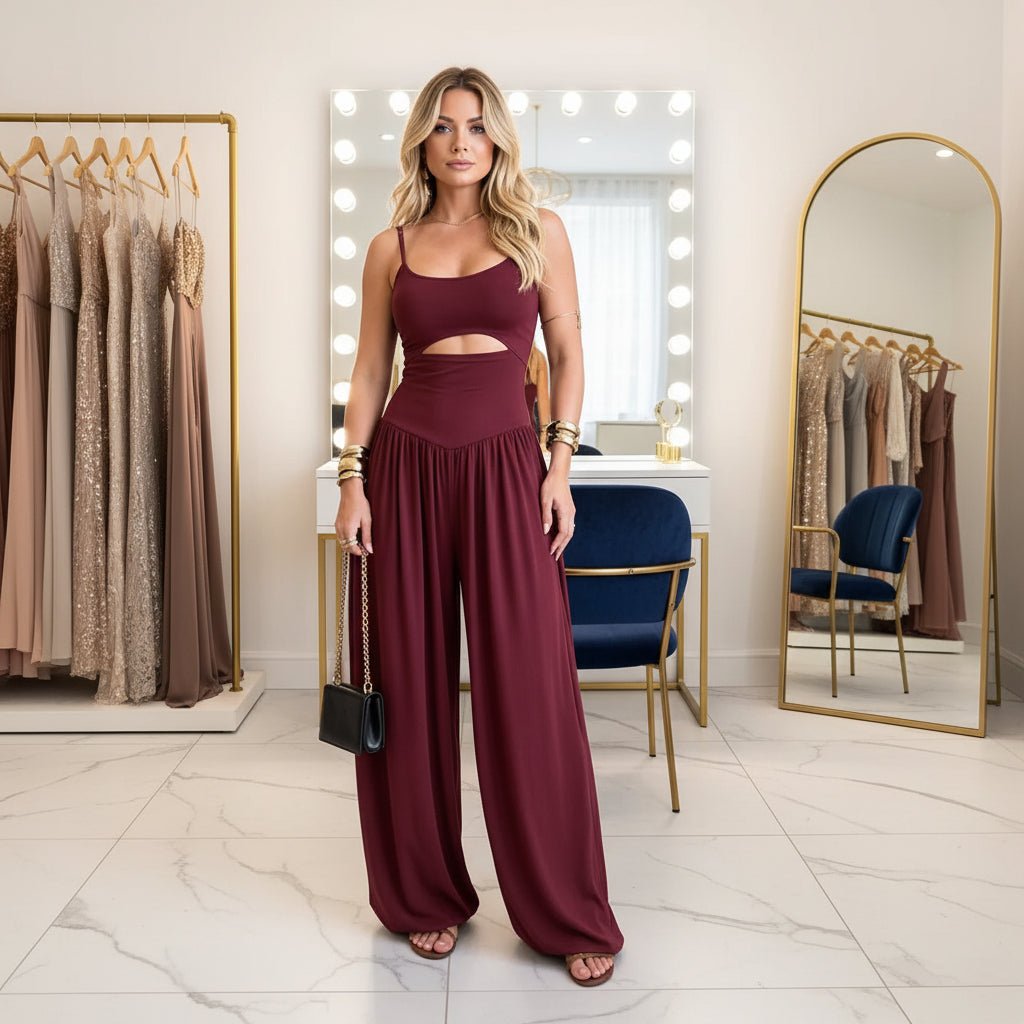 Florenza - Ärmelloser Jumpsuit Damen Elegant mit Verstellbarem Rückenschnürung für Hochzeit und Festliche Anlässe 12